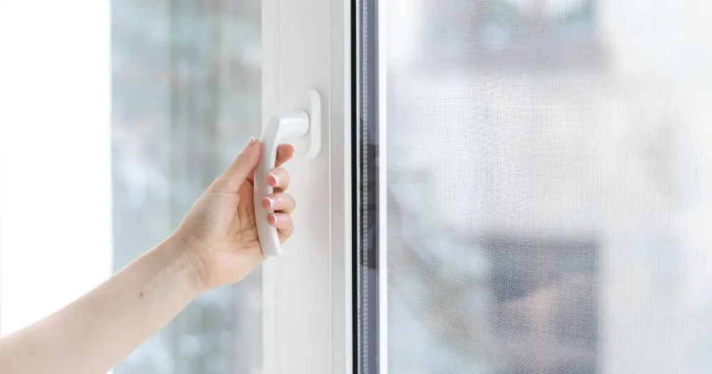 Hand opening FENSA approved window